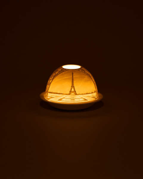 Litofana de Porcelana Led La Torre Eiffel Bernardaud