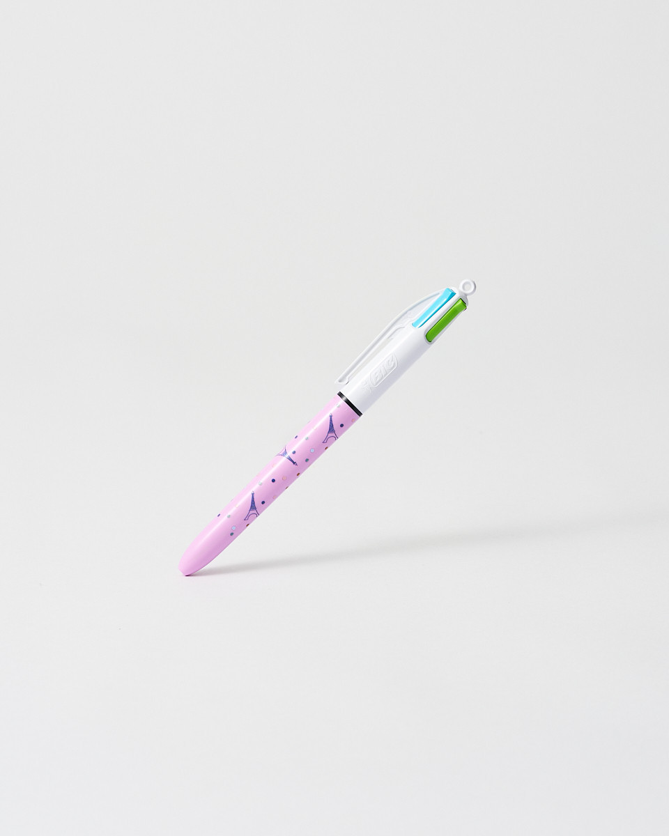 Bolígrafo BIC rosa pastel - Tienda Oficial de la Torre Eiffel