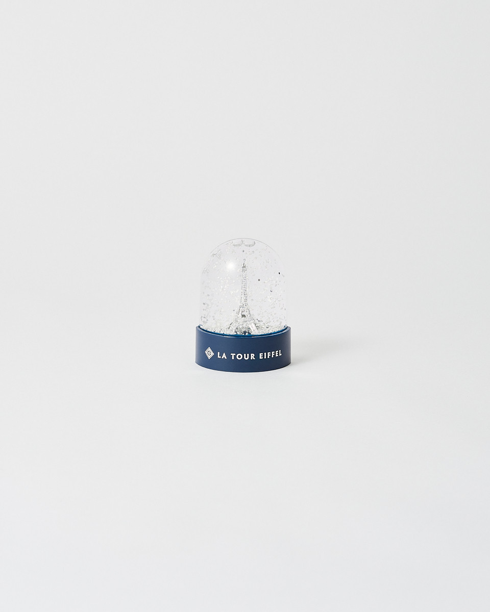 Silver Snow Globe Magnet - Official Eiffel Tower Shop