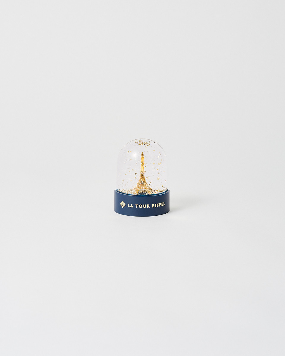 Gold Snow Globe Magnet - Official Eiffel Tower Shop