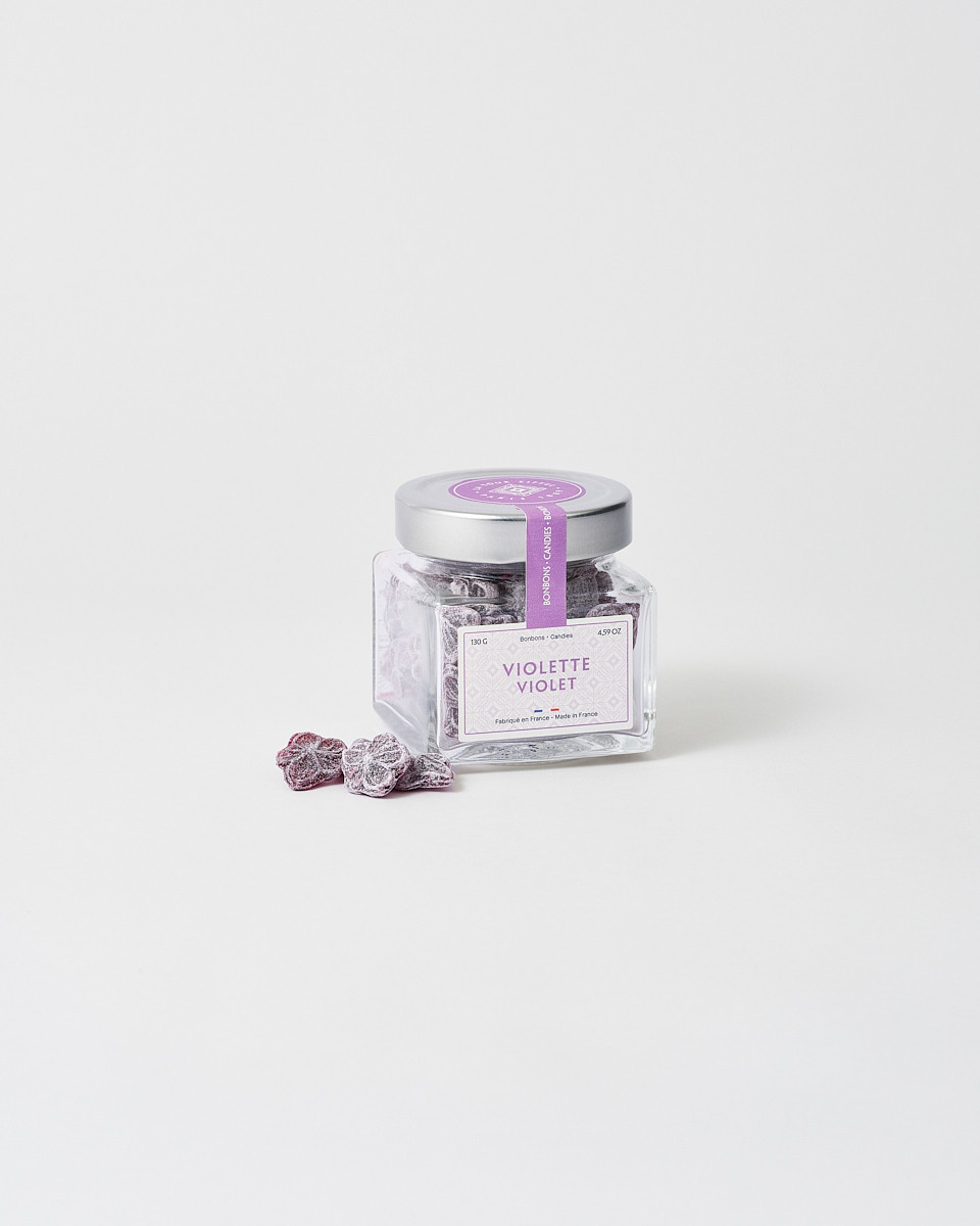 Tarro de caramelos de violeta 130g - Tienda Torre Eiffel