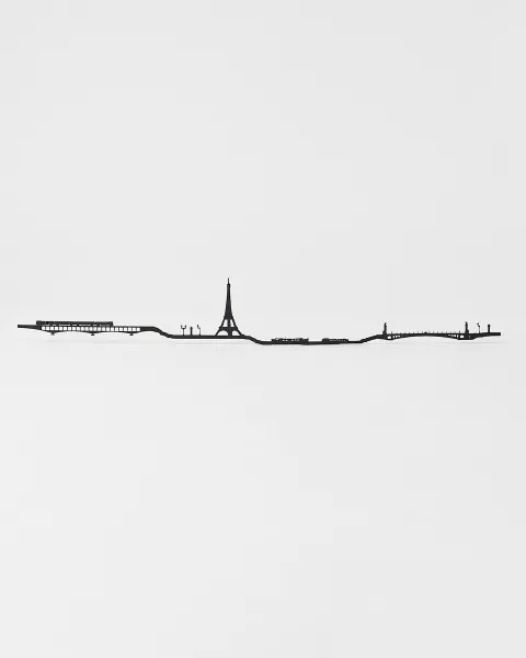 Décoration murale Paris 50cm Noir - Boutique tour Eiffel