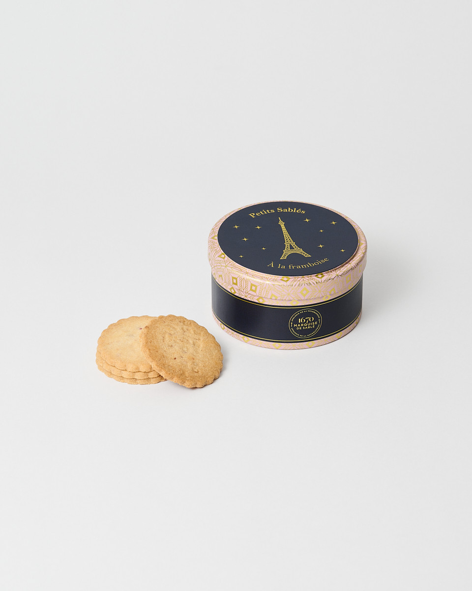 Caja de 6 Galletas de Frambuesa 35g - Tienda de la Torre Eiffel